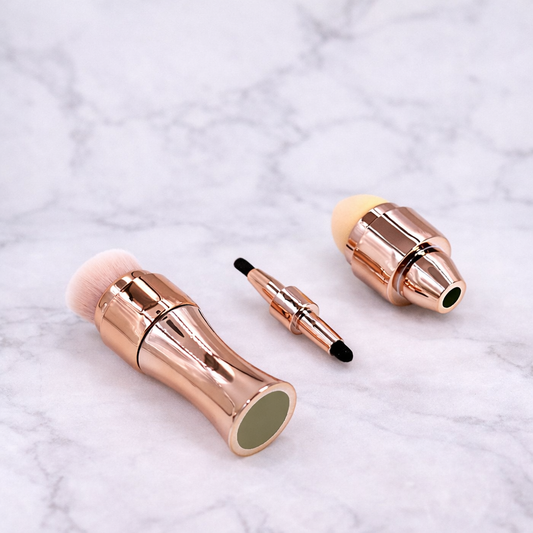 4-in-1 Portable Makeup Brush Set